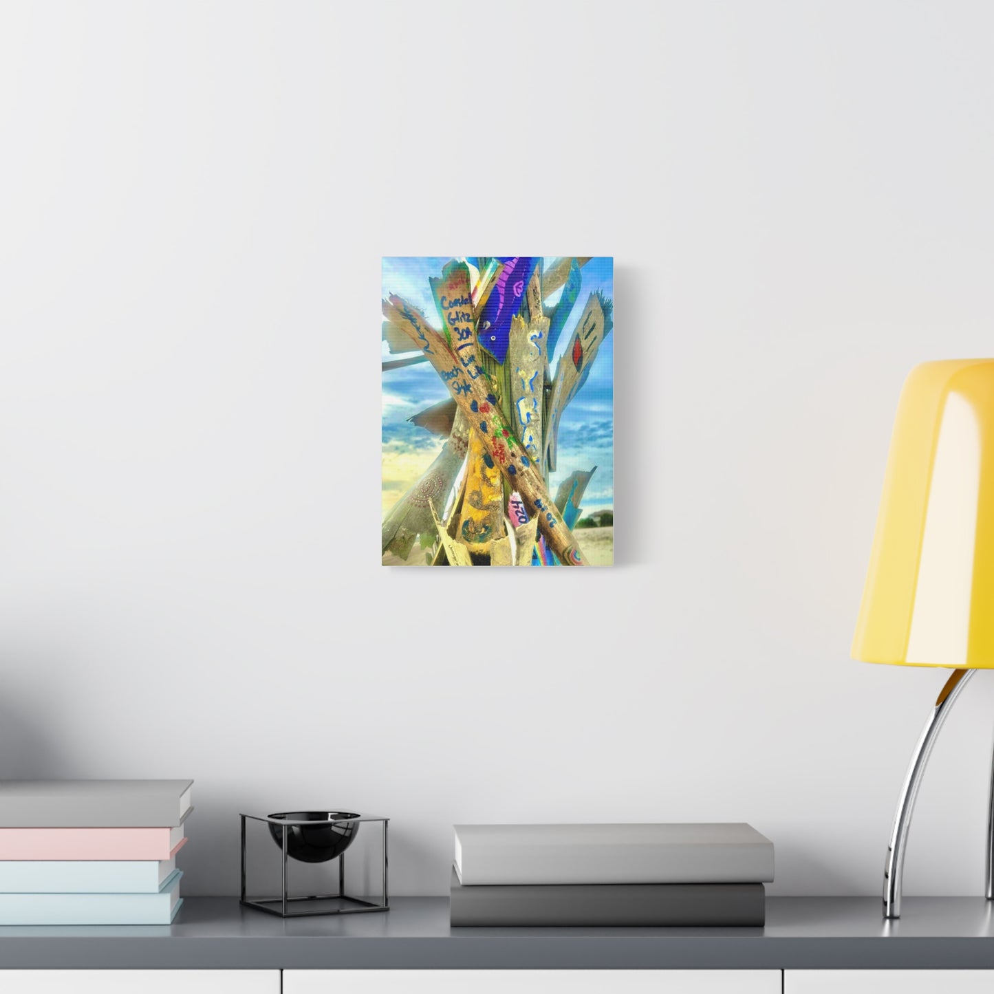 Coastal Glitz Treasure Palm Canvas