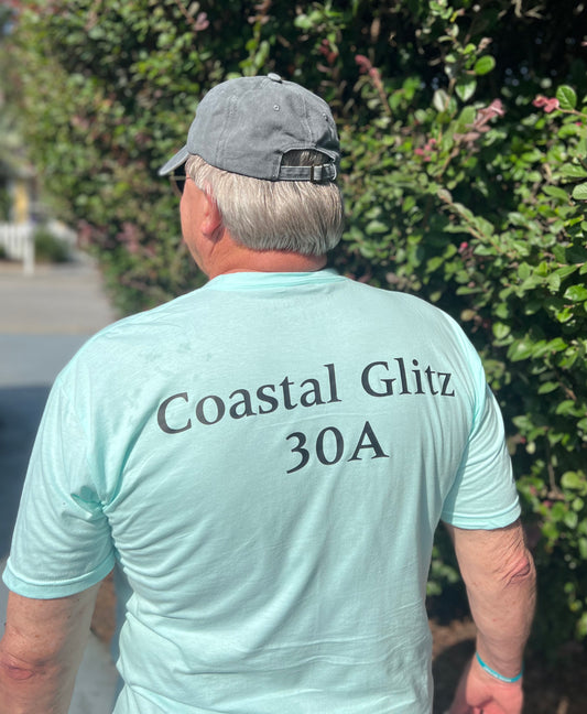 Men's Blue Costal Glitz 30A T-Shirt